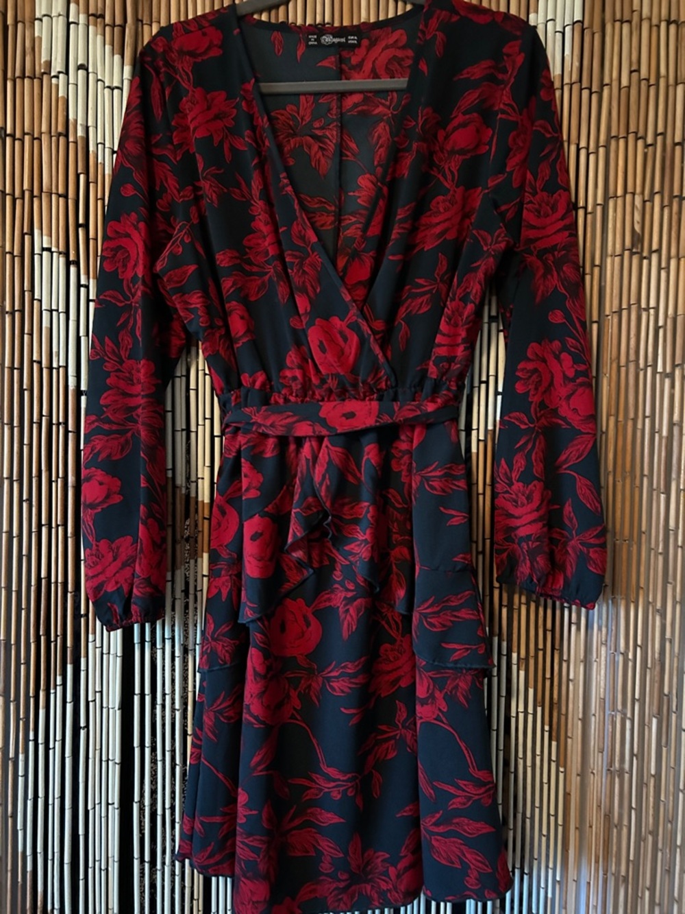 Red Floral Dress XL